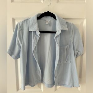 Twik Simon’s Blue Button Down Shirt - Medium